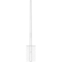 Siteco 5NY231635KM08 Mast konisch rund pulverbeschichtet 3,5m Zopfmaß: 60mm (Aufsatz)mm