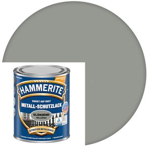 Hammerite Rostschutzfarbe Metall-Schutzlack, 3in1, hellgrau, glänzend, 0,75l