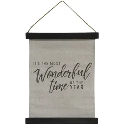 Chic Antique Leinwandbild Wonderful Time, H29/L24/B1 cm, antique schwarz