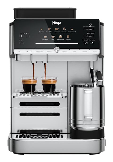 Ninja AE1001EU AutoBarista Kaffeevollautomat 15 bar 2,0 l 250 g AutoClean (Silber)