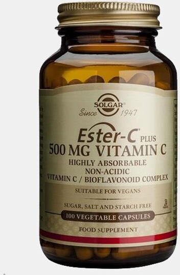SOLGAR ESTER-C PLUS 500mg VITAMIN C 100 CAPSULAS