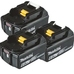 Makita Akku Ersatzakku BL1860B - 3er Set - Original - 18V/6,0Ah - 197422-4