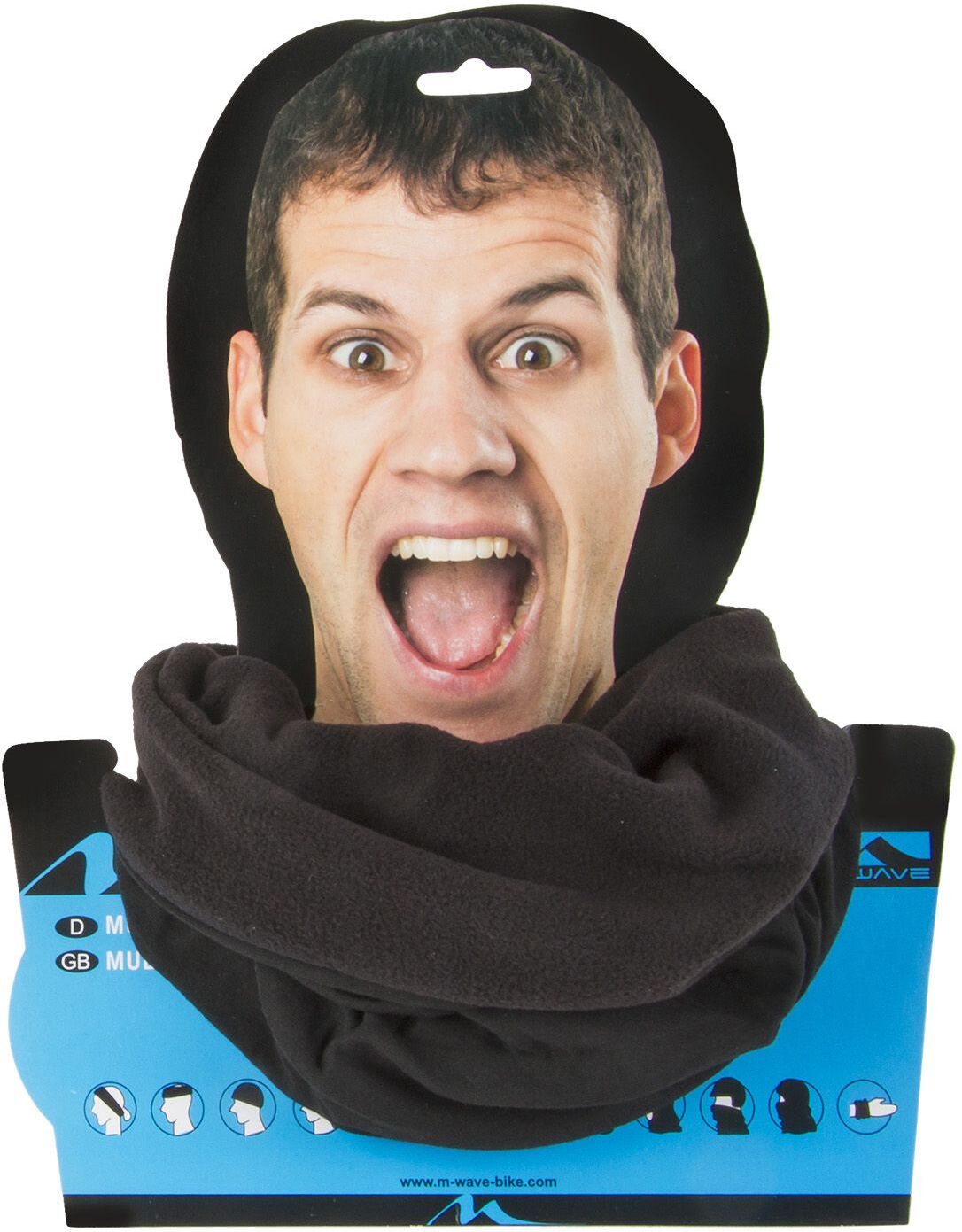 M-Wave Sort Fleece-Halsedisse – Onesize