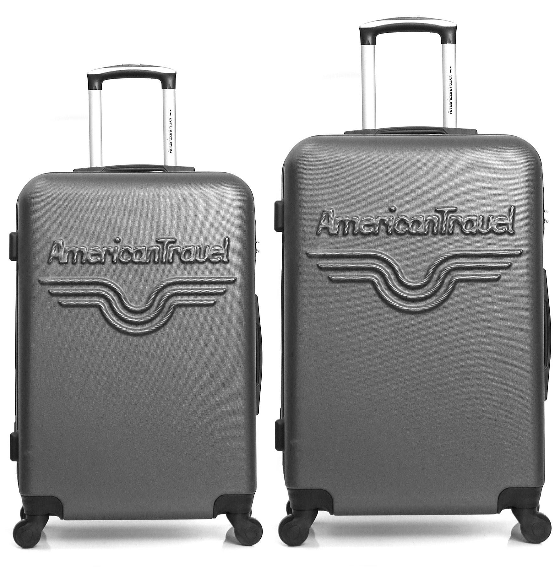 AMERICAN TRAVEL - 2er-Set - Großer Koffer und Wochenendkoffer CHELSEA