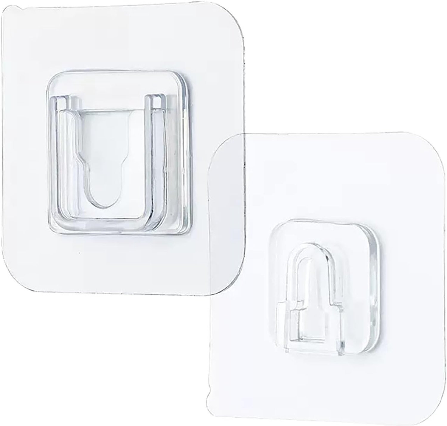 Homevero Zelfklevende Wandhaak - Transparant - Waterdicht - Ideaal voor badkamer en keuken