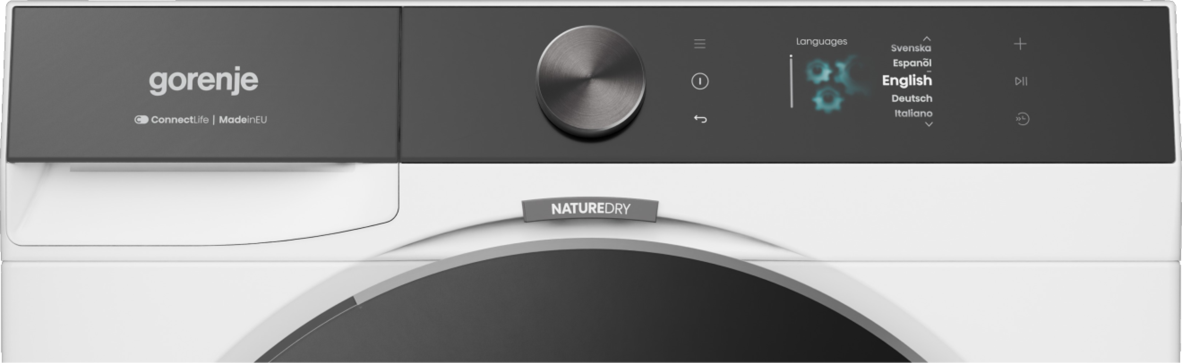 GORENJE Wärmepumpentrockner "DG89BP", Energieeffizienz: B (A-G), weiß, B:60cm H:85cm T:62,5cm, Trockner, TFT-Farb-Display, NatureDry Schonung, TangleFree