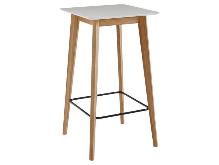 Mid.you Bartisch, Weiß, Holz, Eiche, massiv, quadratisch, 110x60x60 cm, Esszimmer, Tische, Stehtische