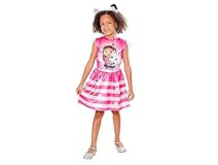 RUBIE'S Gabby et la Maison Magique - Déguisement Enfant Taille 3-5 Ans - Robe Classique Gabby - Licence Officielle Gabby the Doll House - Pour Anniversaire,