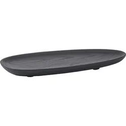 Cole Dekoratives Tablett 30 cm oval schwarz