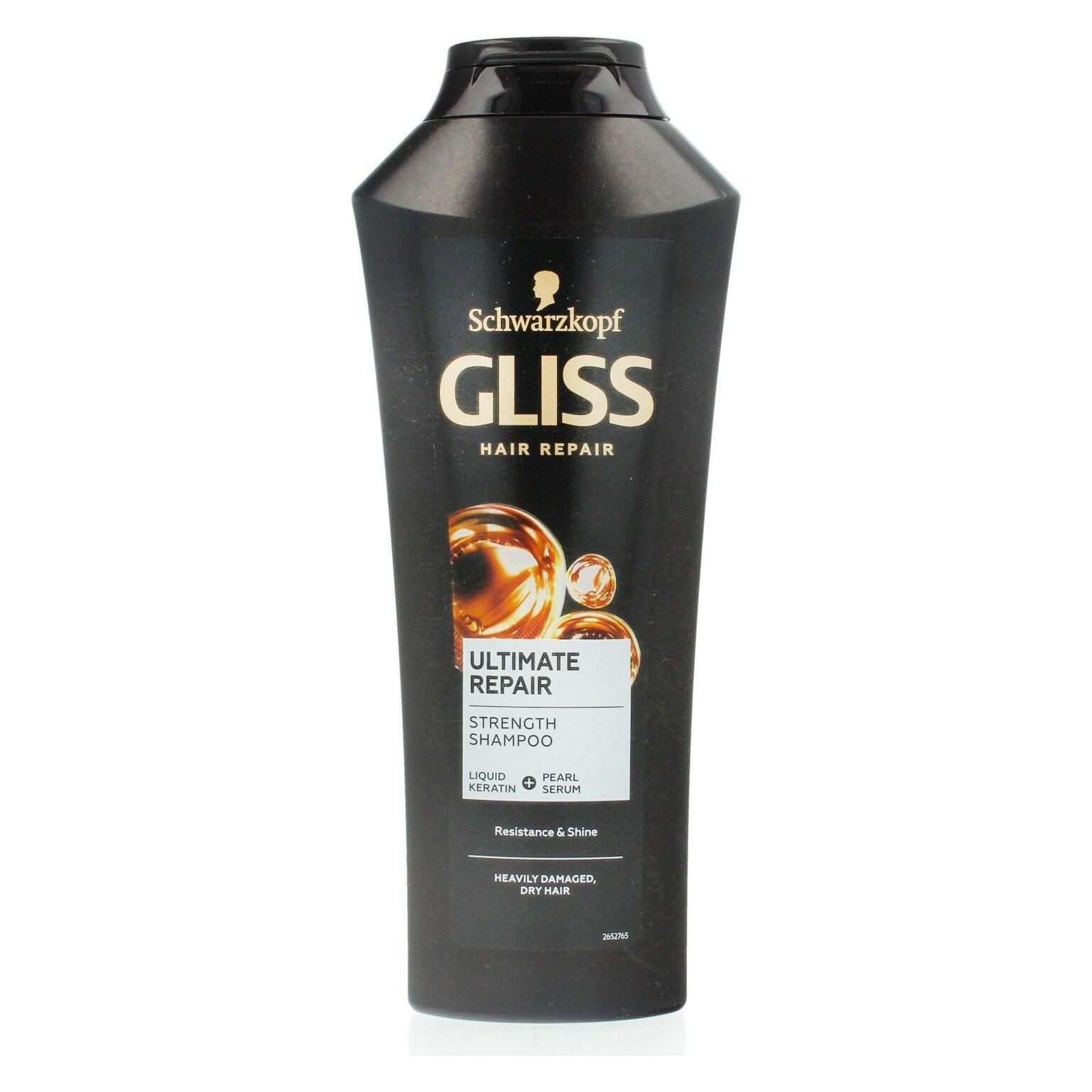 Schwarzkopf GLISS Ultimate Repair Shampoo regenerujący szampon do włosów mocno zniszczonych i suchych 400ml (Flüssiges Shampoo, 400 ml) (SCH-68663410)