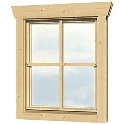 Fenster SKANHOLZ "Einzelfenster", beige (natur), B:57,5cm H:70,5cm, Glas, Massivholz, Fenster, Anschlag rechts