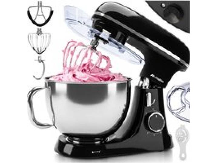 Robot de cuisine robotisé planétaire bol de 7 litres puissant 3 fouets crochet fouet MalTec MaltecChef4000W-BL
