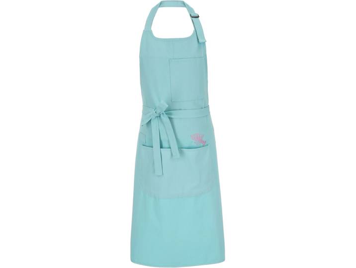 Kochschürze VOSSEN KÜS Urban Chef , blau (dreamy blau), B:80cm L:90cm, Denim/Jeans, Baumwolle, Schürzen, Kochschürze, mit praktischen Taschen und verstellbarem Träger