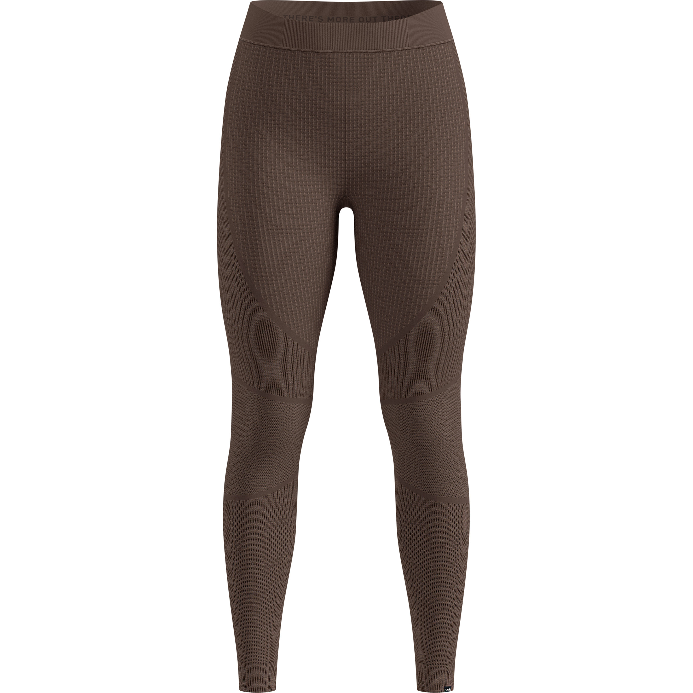 Odlo Seamless Performance Wool Hose Damen Lange Unterhose braun Größe M Hautfreundlich Merinowolle