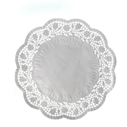 Deko-Tortenspitze (PAP) rund weiß Ø28cm
