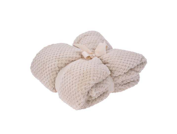 Kuscheldecke Fleece 130 x 170 cm creme