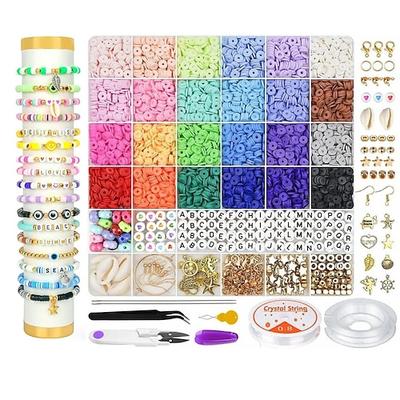 6000 Stück Tonperlen Weiche Keramikstücke Weiche Keramikperlen Handgemachte Schmuckarmbänder DIY-Zubehör Valentinstagsgeschenk