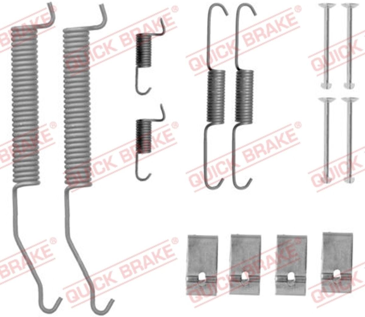 Zubehörsatz, Bremsbacken QUICK BRAKE 105-0812
