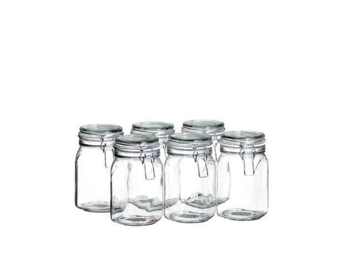 Einmachglas MÄSER Gothika , bunt (transparent), Lebensmittelaufbewahrungsbehälter, Einmachglas