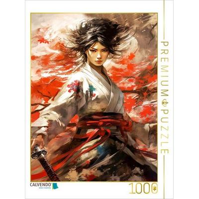 CALVENDO Puzzle Samurai, die mutigste Kämpferin | 1000 Teile Lege-Größe 64x48cm Foto-Puzzle für glückliche Stunden