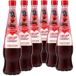 6 × Mautner Markhof Sirup+ Nervenkraft Beeren-rote Traube