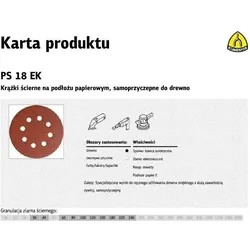Klingspor, Schleifmittel, 50 x Schleifscheiben ps18ek 125 mm Körnung 40 KLETTVERSCHLUSS Haken & Schleife (40)
