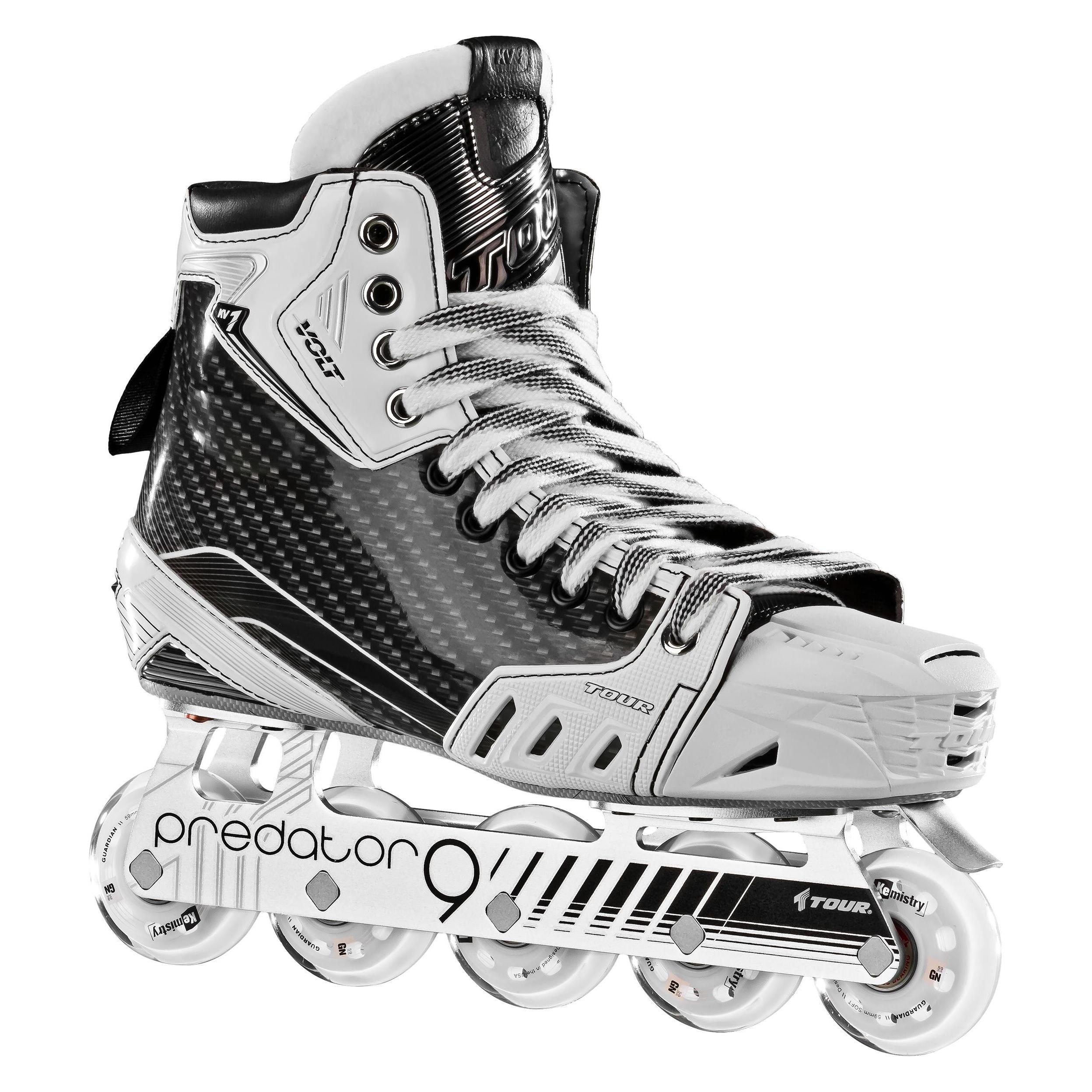 Tour Volt Kv1 SR Rollhockey-Torwart-Schlittschuhe (SR 11 - 47) (47) (Tour)