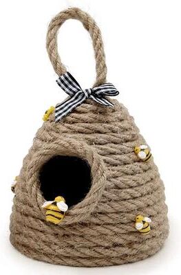 Uplift Picks Jute Beehive Decor For Farmhouse Tiered Tray Display Jute Beehive Decor For Farmhouse Tiered Tray Display