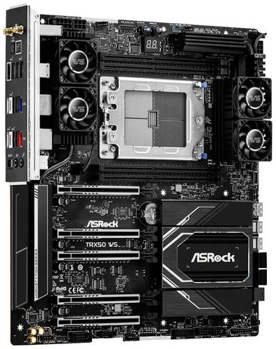 ASRock TRX50 WS Mainboard Sockel (PC) AMD sTR5 Formfaktor (Details) E-ATX Mainboard-Chipsatz AMD TRX50
