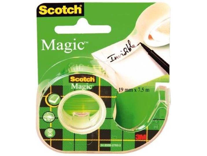 Scotch Magic 810 - Plakband onzichtbaar 19mmx7.5m + afroller