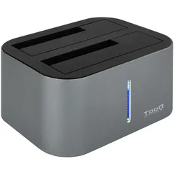 Tooq Technology TQDS-805G Speicherlaufwerk-Docking-Station USB 3.2 Gen 1 (3.1 Gen 1) Type-B Aluminium, SSD + Festplatte Zubehör