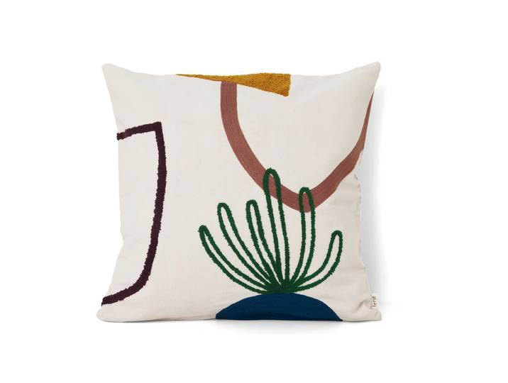 Ferm Living - Mirage Kissen 50 x 50 cm, Island