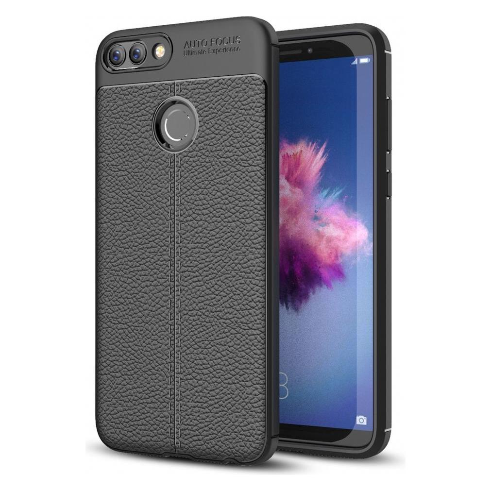 Screenguard Huawei P Smart Hülle Leather Design TPU Cover (Huawei P Smart) (00024631)