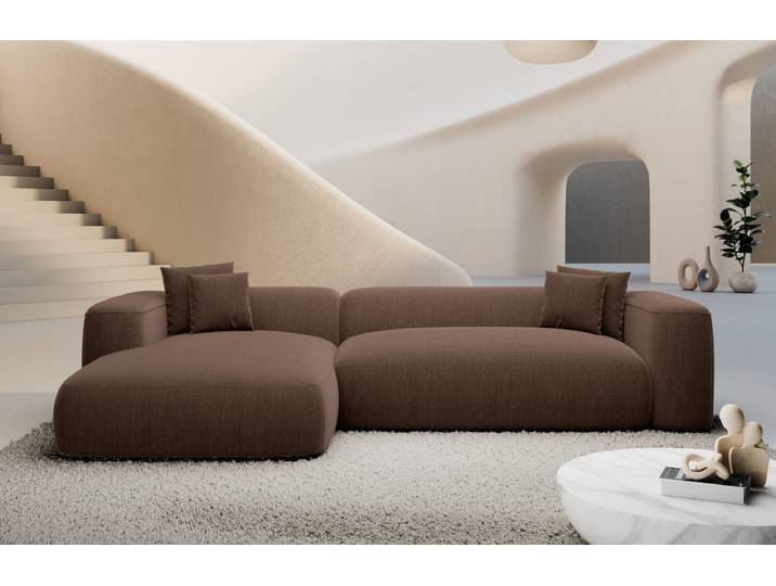 Couch Alcudia L-Form in Stoff