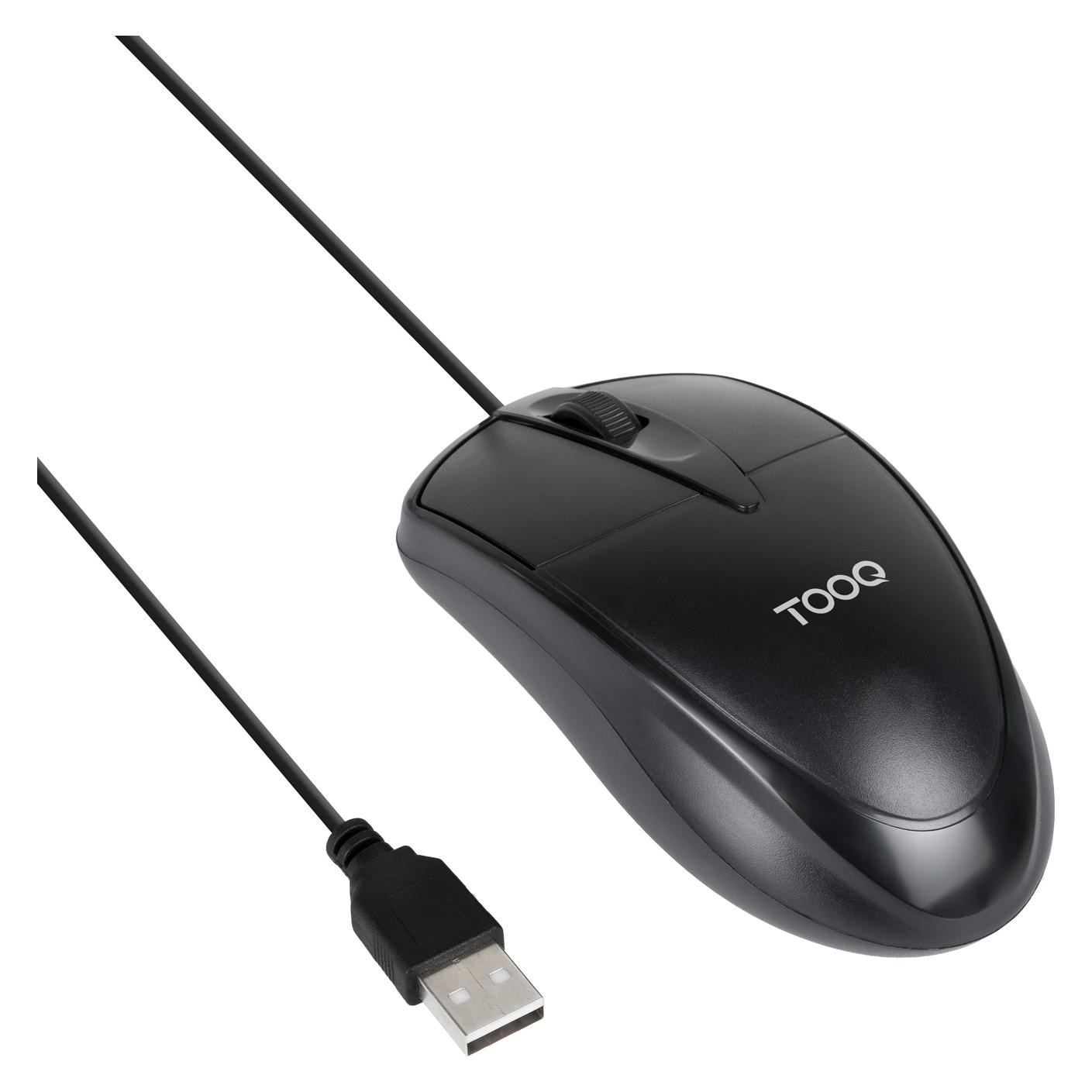 Tooq Technology Tooq TQM-1001-B Kabelmaus (Schwarz) (Kabelgebunden) (TQM-1001-B)