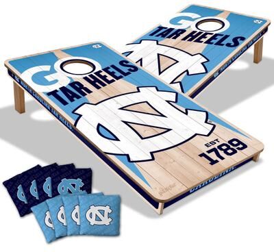 Skip's Garage North Carolina Tar Heels NCAA 2x4 Cornhole Board Set