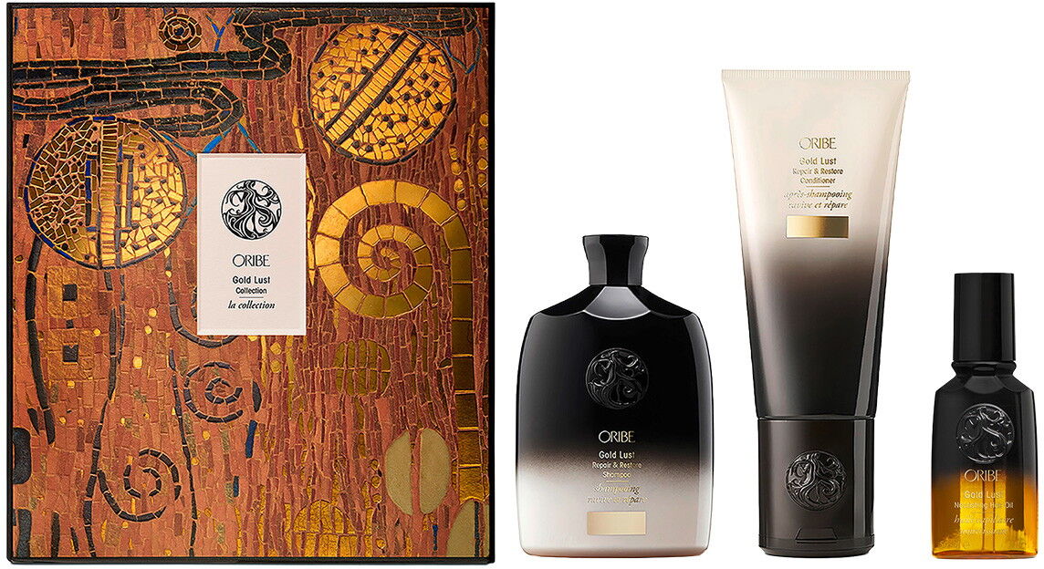 500ml Oribe Gold Lust Holiday Value-Set Collection (Shampoo 250ml + Conditioner 200ml + Oil 50ml)