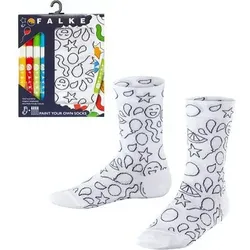 FALKE Kinder FALKE Paint Your Own Socks Socken, Größe 39-42 in Weiß 2000