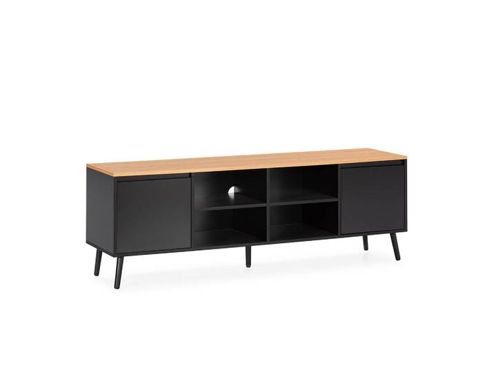 TV-ELEMENT Desi 2 türen schwarze Farbe