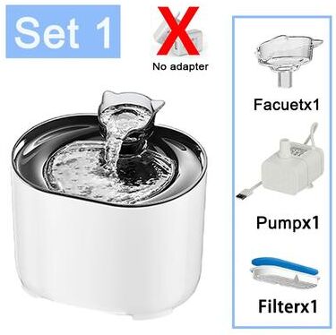 Uplift Treasures Intelligent Ultra Quiet Cat Water Fountain white Set1 2.2l