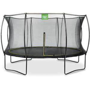EXIT-Toys Trampolin Silhouette, outdoor, Ø 366cm, schwarz/neongrün, mit Netz, bis 120kg