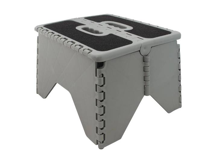 Tritthocker EUROTRAIL Polypropylen (PP) , grau, B:36,5cm H:31cm T:23cm, Hocker, Tritthocker