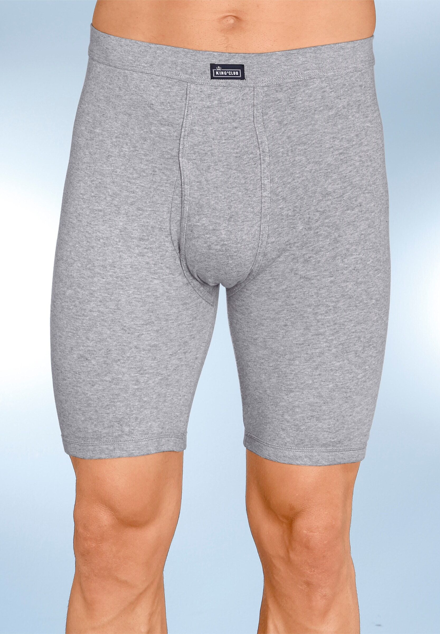 Schlüpfer WITT "Hose knielang Hose knielang 2 Stück", Herren, Gr. 7, 2 Stk., Feinripp, grau, Feinripp, , Unterhosen Schlüpfer