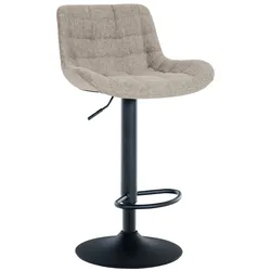 CLP Barhocker Tover Stoff   Farbe: taupe, Material: Stoff