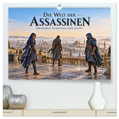 Die Welt der Assassinen - Zwischen Schatten und Licht (hochwertiger Premium Wandkalender 2027 DIN A2 quer), Kunstdruck in Hochglanz