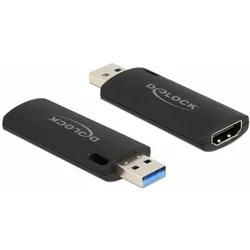 Delock 88307 Video-Aufnahme-Gerät USB 2.0 (Mac, PC, Windows), Game Recorder, Schwarz