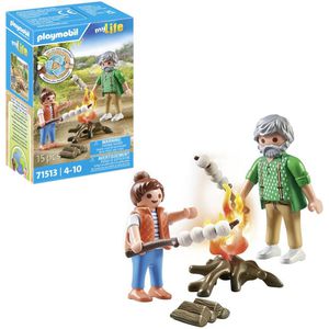 playmobil Spielset MY LIFE 71513, ab 4 Jahre, Lagerfeuer mit Marshmallows, 15 Teile