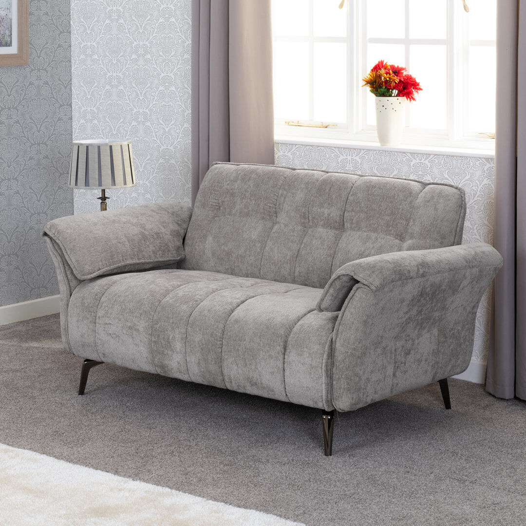 George Oliver Neotomas Upholstered Sofa Grey 2