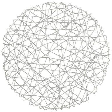 Saro Lifestyle Round Placemats With Wire Nest Design (Set of 4)