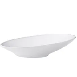 Table Top Schräge Pastaschüssel/Teller, 30 cm, weißes Porzellan